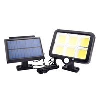 Solar Motion Sensor Light Security Outdoor Detector Waterproof