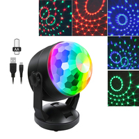 Mini Disco Party Ball Light  RGB Suction Sound Activated DJ 