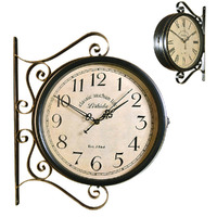 Antique Double Side Classic Wall Clock