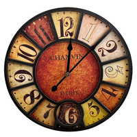 16" 40cm Wooden Wall Clock - CHANVIN