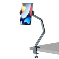 Long Arm Tablet Holder Phone Aluminium Stand Desk Mount