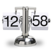 Retro Digital Flip Desk Clock Scale Table Office
