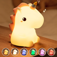 Touch Bedside Lamp Table Night Light Silicone-Unicorn