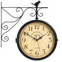 Antique Double Side Wall Clock