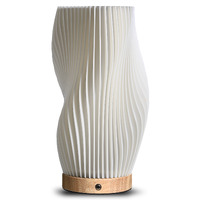 Wooden Led Table Lamp Cordless Rechargeable- Wave