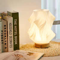 Wooden Led Table Lamp Cordless-Tree