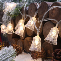 100 LED Christmas Light Bell Bulb Xmas String Lights