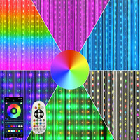 Led RGB Fairy Curtain Lights Remote & APP  Light
