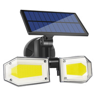 LED Solar Motion Sensor Light Dual Head (2400mAh)