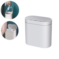 8L Bathroom Motion Sensor Bin Automatic Rubbish Dustbin White