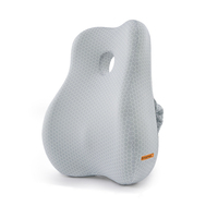 Lumbar Back Memory Foam Chair Support Cushion Pillow - Light Grey