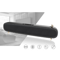 Wireless Bluetooth Cinematic Mini Soundbar Speaker - Black